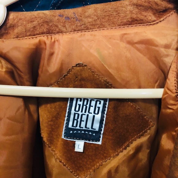 Greg Bell Genuine Leather Jacket Brown - Picture 5 of 8